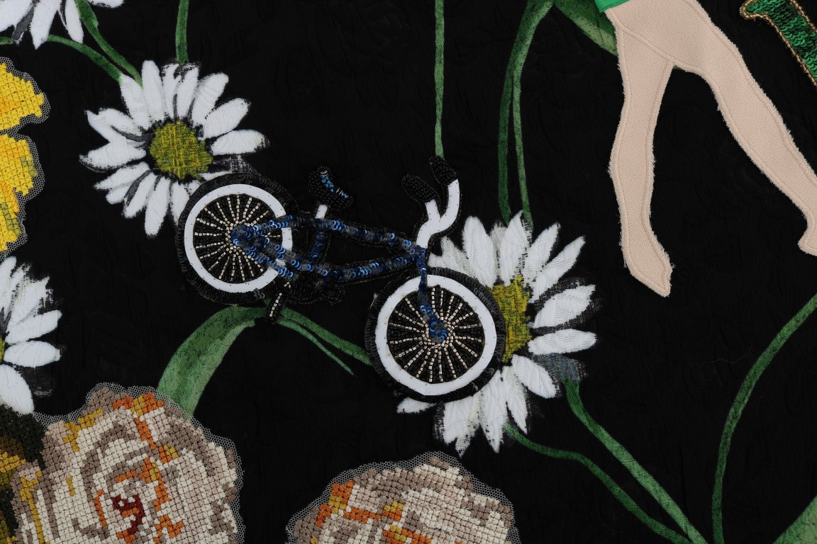 Dolce & Gabbana Verzierter A-Linien-Rock bis zur Mitte der Wade