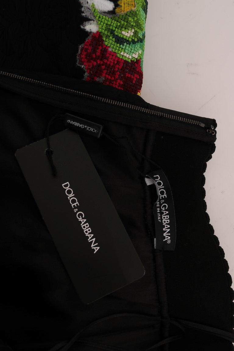 Dolce & Gabbana Verzierter A-Linien-Rock bis zur Mitte der Wade