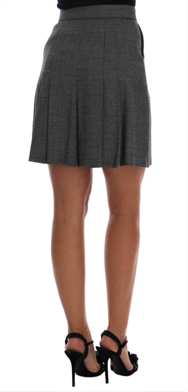 Dolce & Gabbana Schicke Mini-Shorts aus Wolle mit hoher Taille