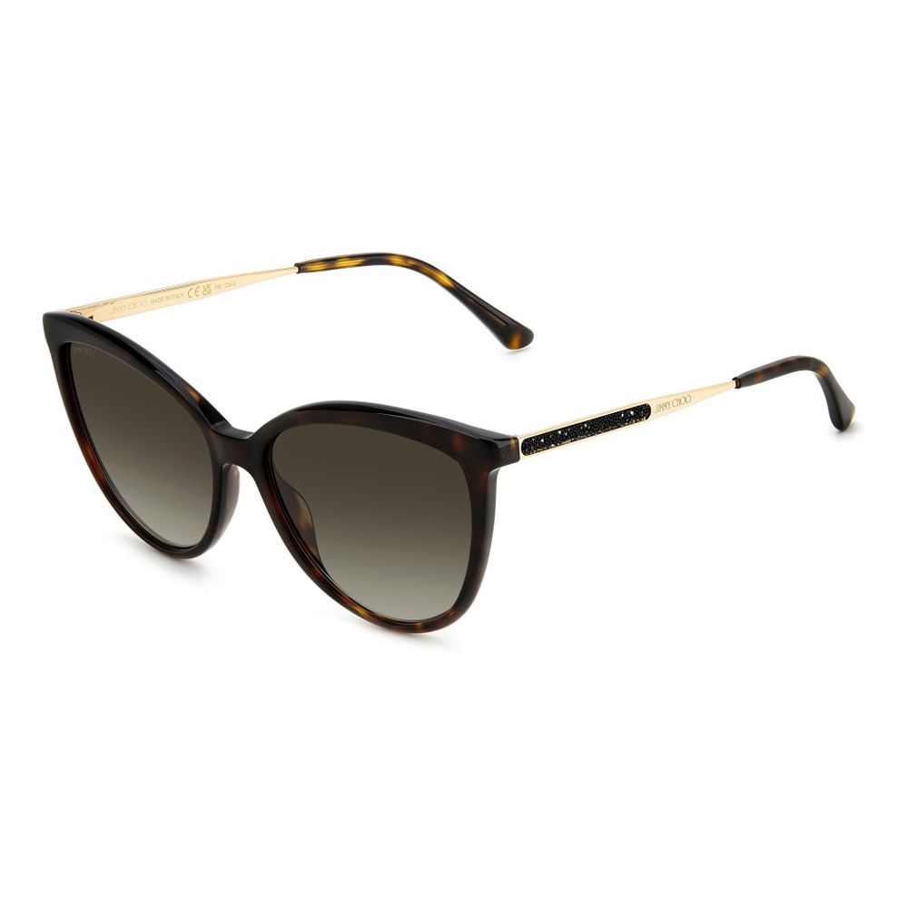Ochelari de soare Jimmy Choo maro din metal