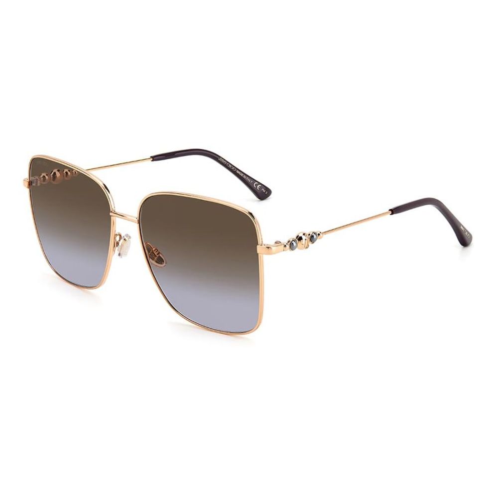 Ochelari de soare Jimmy Choo din metal auriu