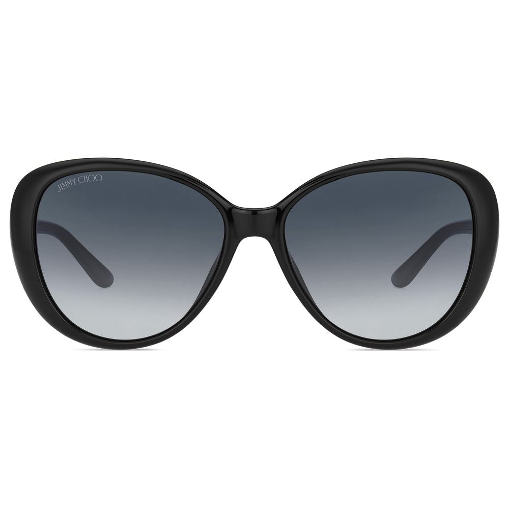 Ochelari de soare Jimmy Choo negri cu lentile injectate