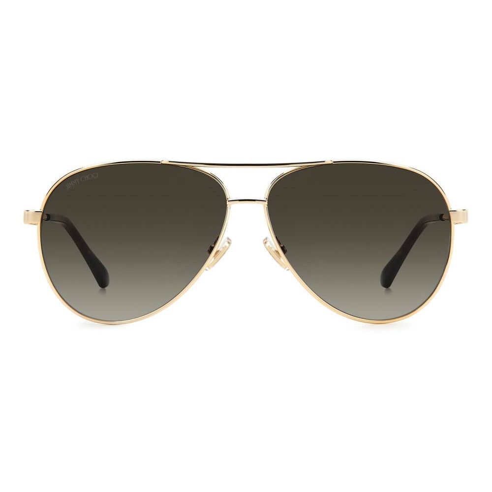 Ochelari de soare Jimmy Choo din metal auriu