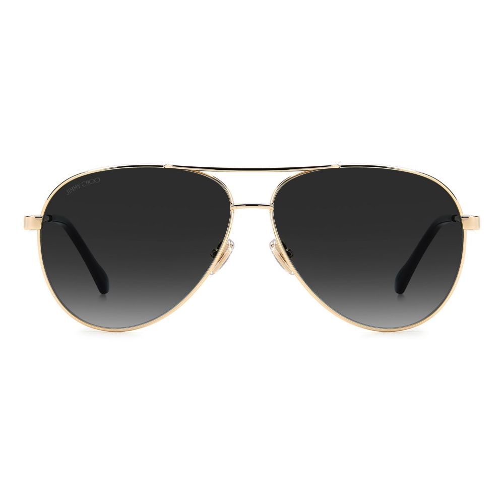 Ochelari de soare Jimmy Choo din metal auriu
