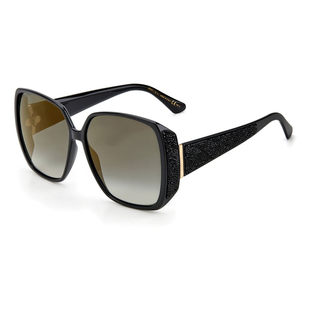 Ochelari de soare Jimmy Choo din plastic negru