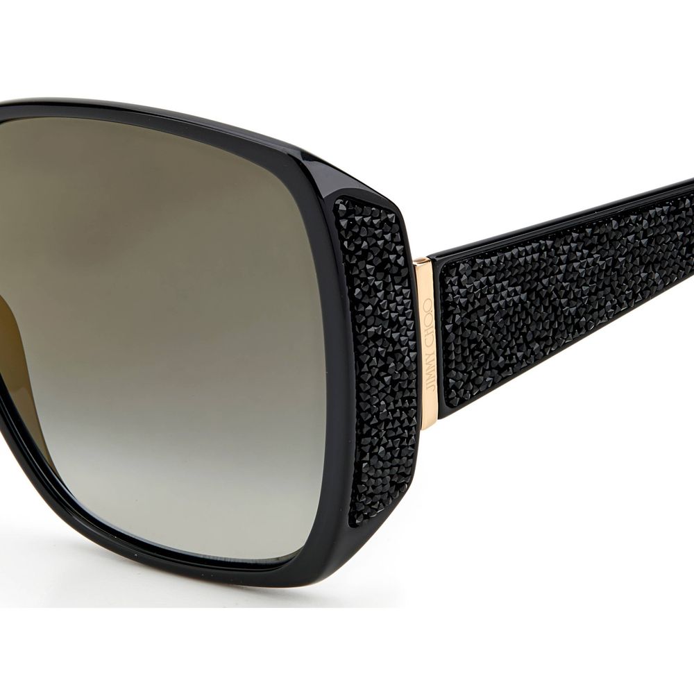 Ochelari de soare Jimmy Choo din plastic negru