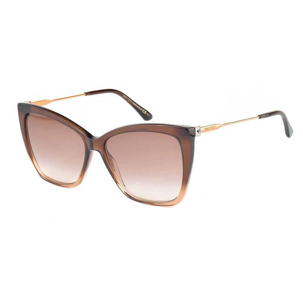 Ochelari de soare Jimmy Choo maro din metal