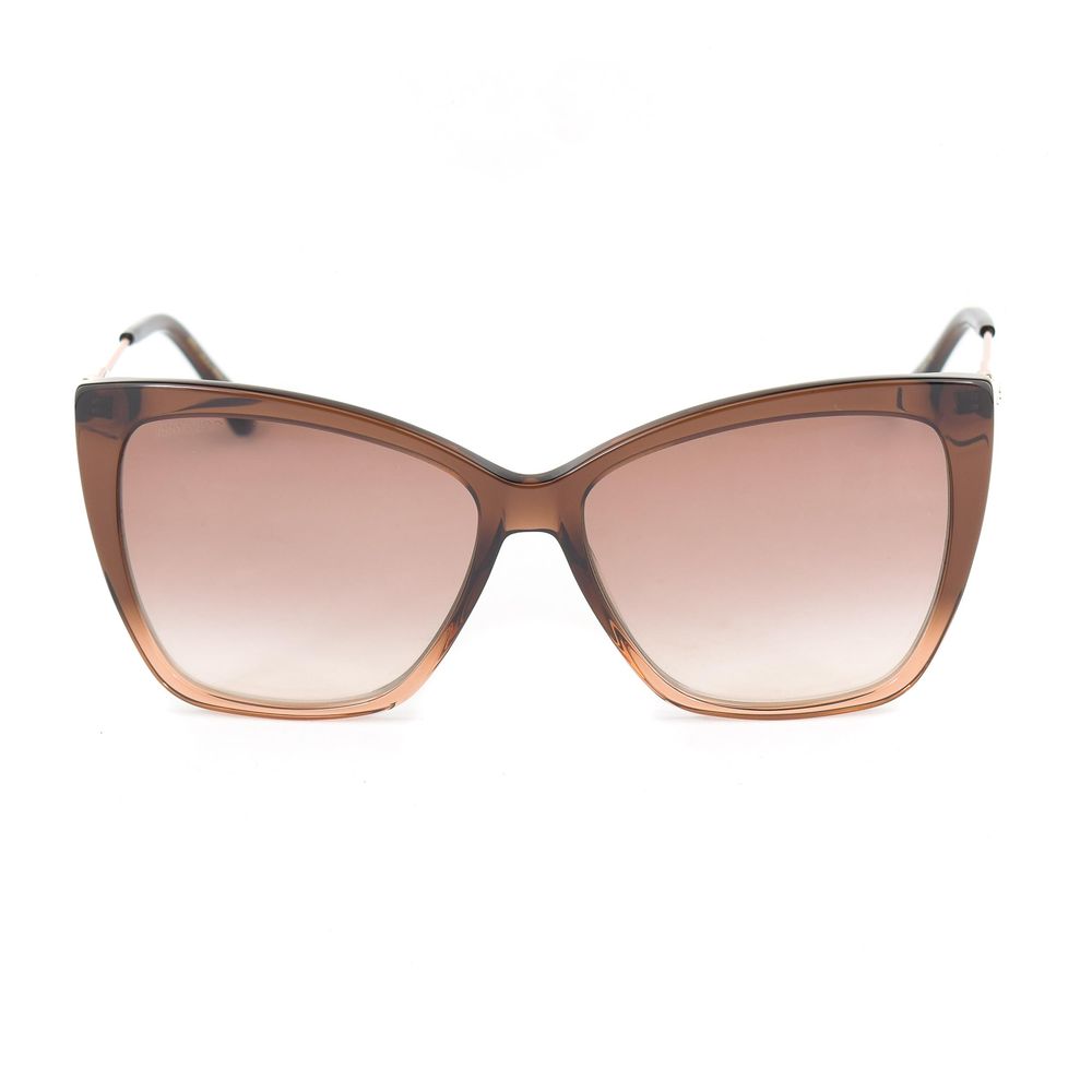 Ochelari de soare Jimmy Choo maro din metal