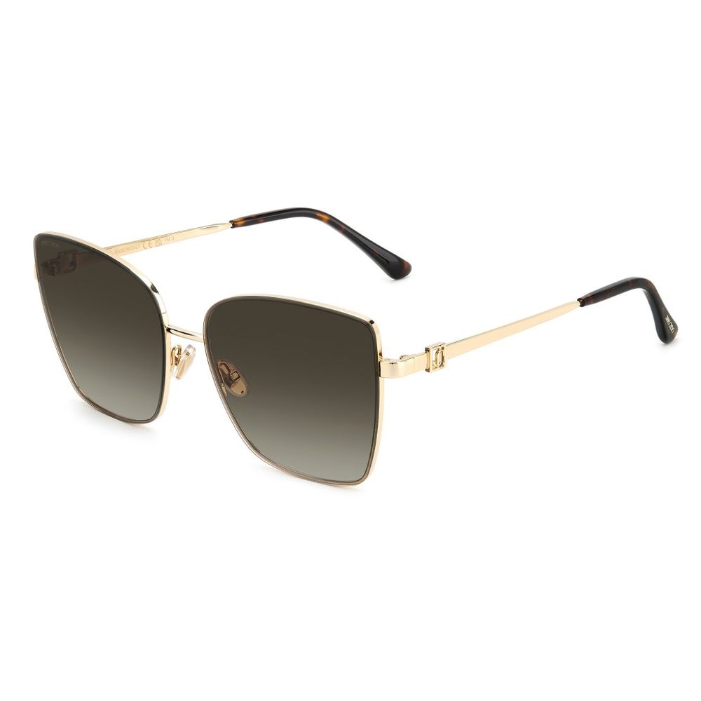 Ochelari de soare Jimmy Choo din metal auriu
