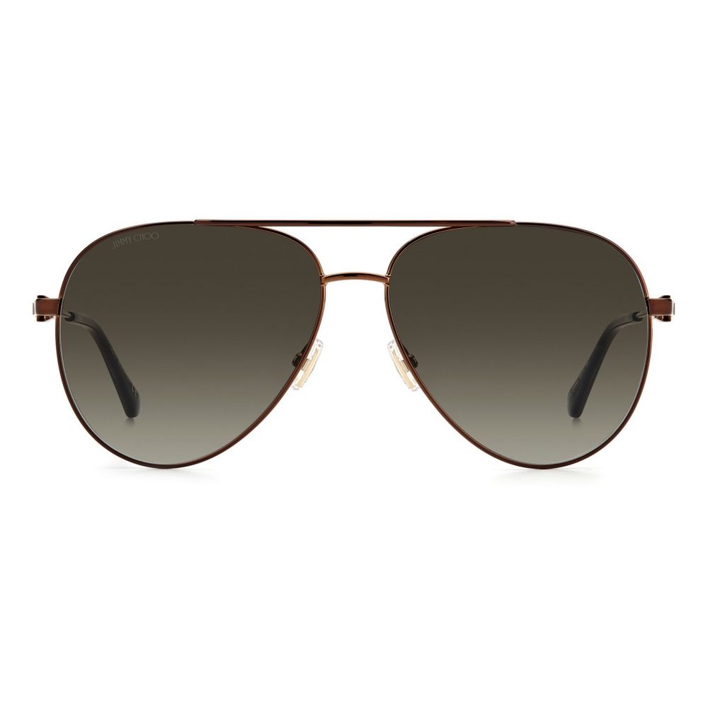 Ochelari de soare Jimmy Choo maro din metal