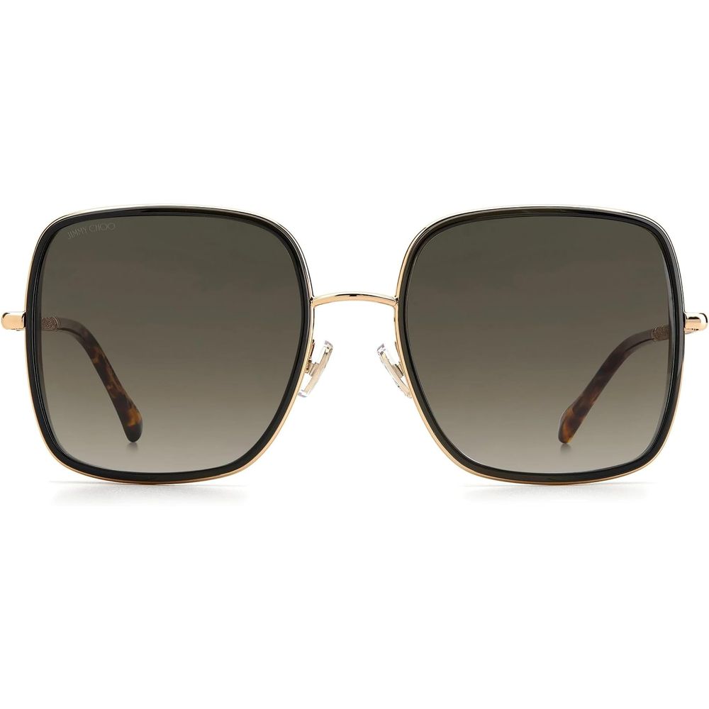 Ochelari de soare Jimmy Choo din metal auriu