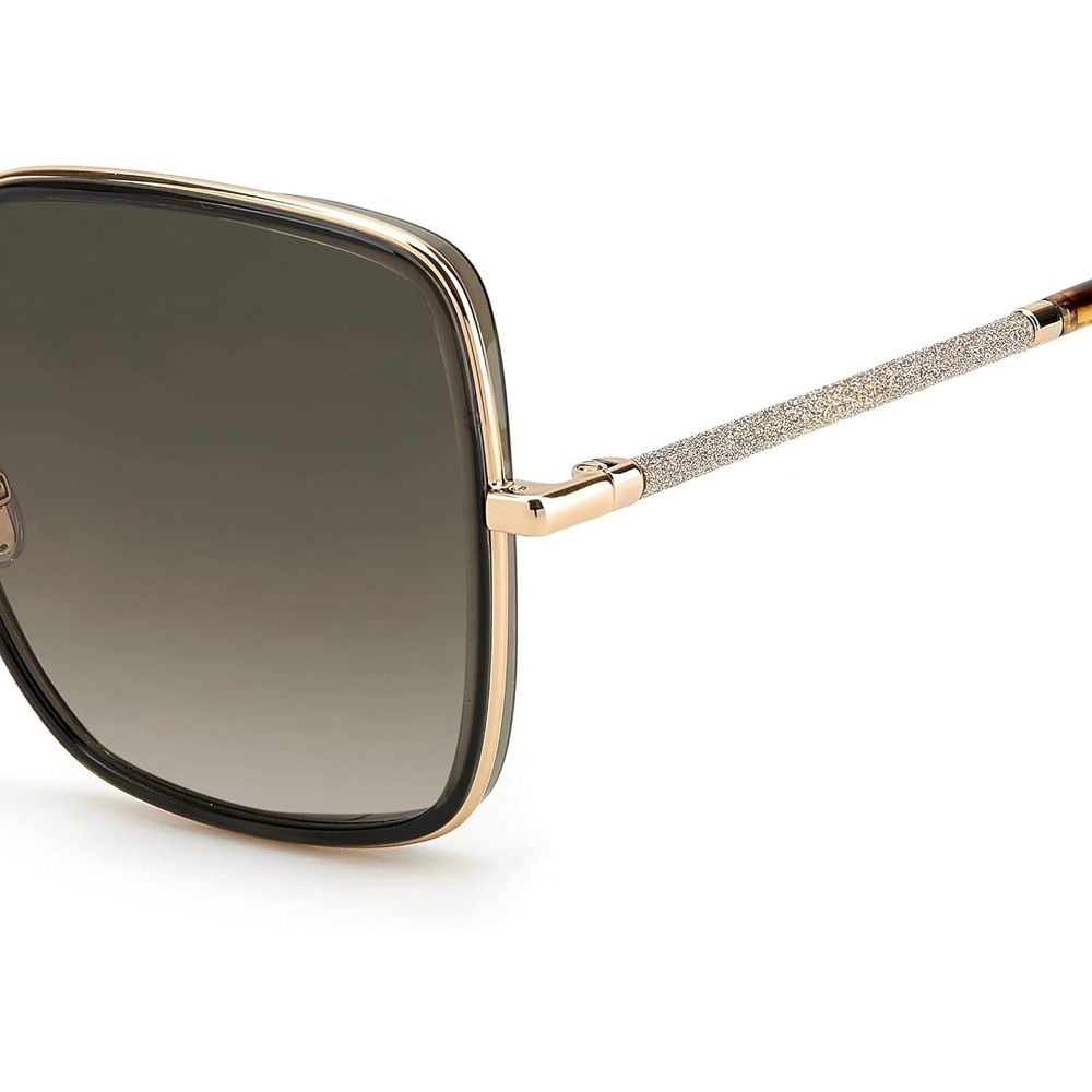 Ochelari de soare Jimmy Choo din metal auriu