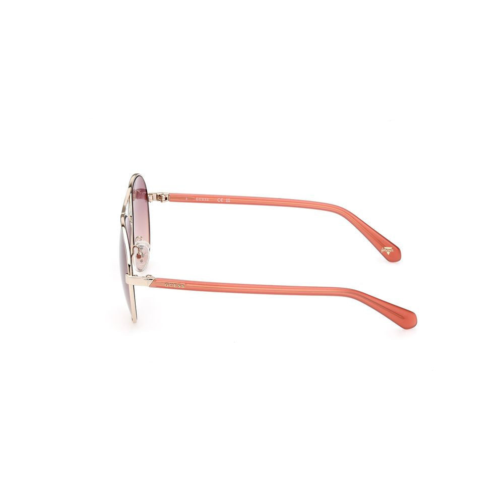 Ochelari de soare Guess din metal auriu