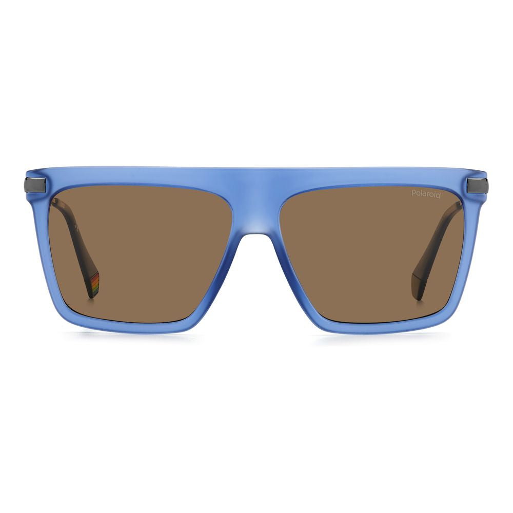 Ochelari de soare Polaroid din plastic albastru