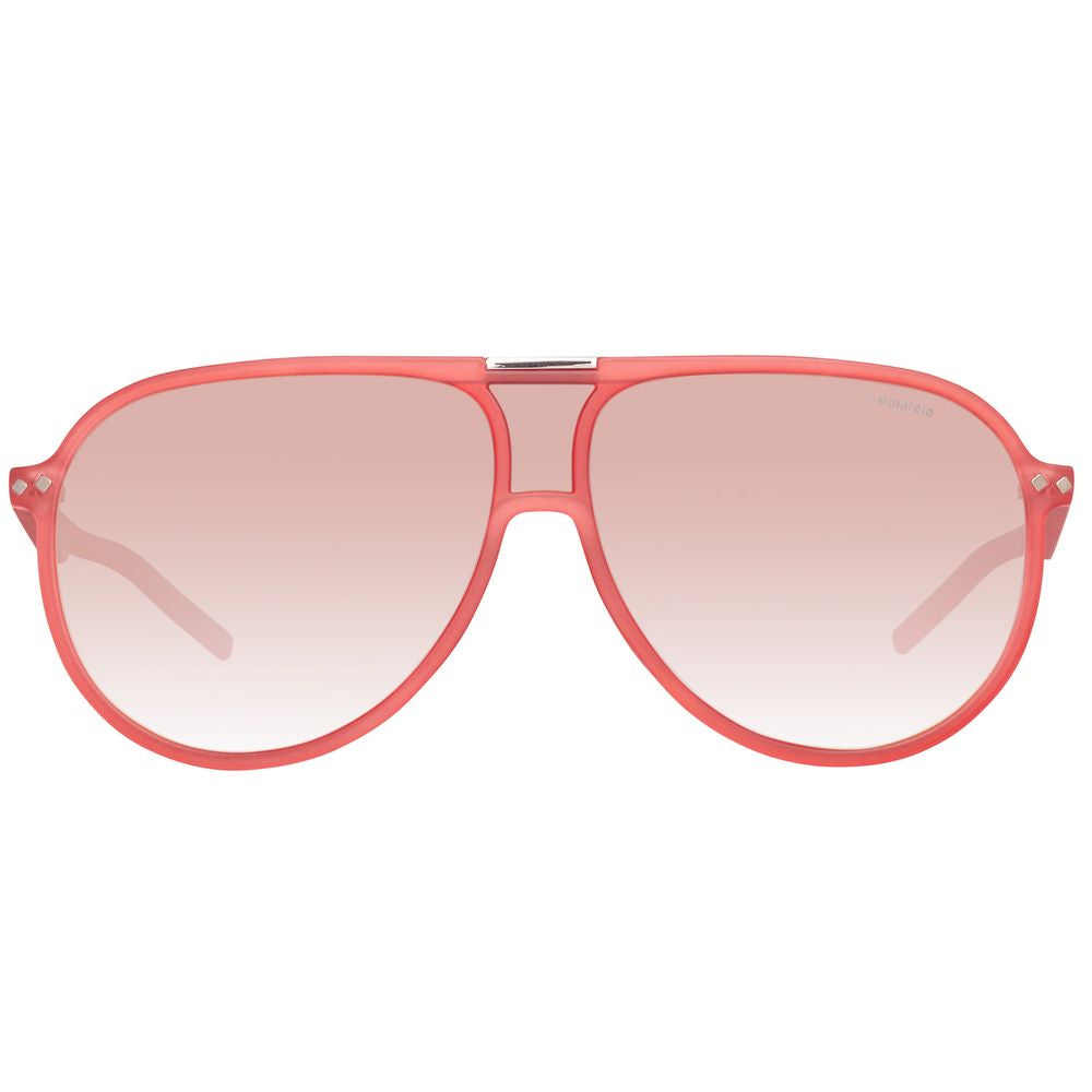Polaroid – Rote Sonnenbrille aus Kalbshaar