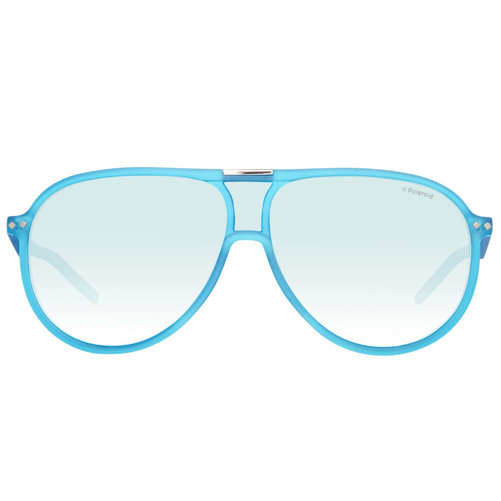 Polaroid – Sonnenbrille aus blauem Kalbshaar