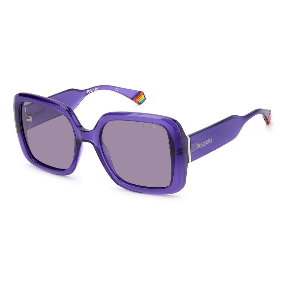 Ochelari de soare Polaroid din plastic violet