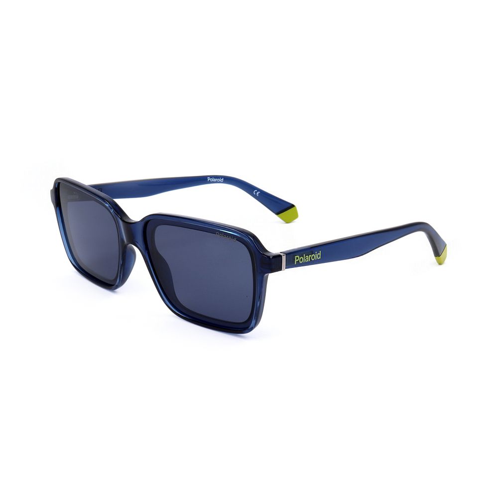 Ochelari de soare Polaroid albaștri metalici