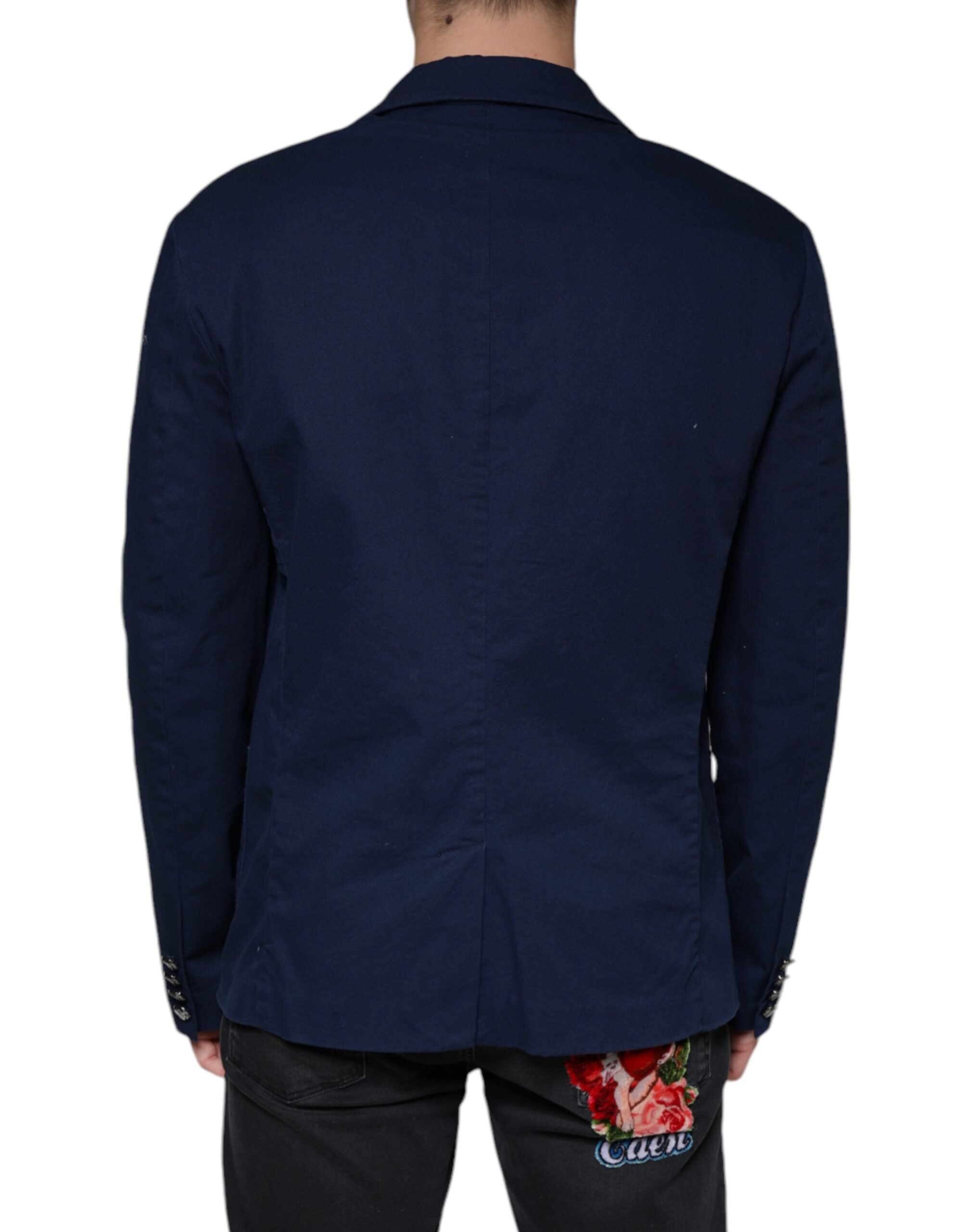 Dolce & Gabbana – Blauer Blazer mit einreihiger Kerbe