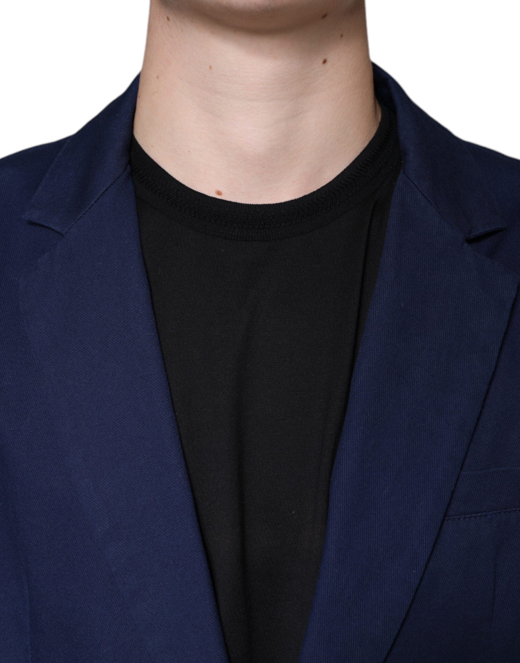 Dolce & Gabbana – Blauer Blazer mit einreihiger Kerbe