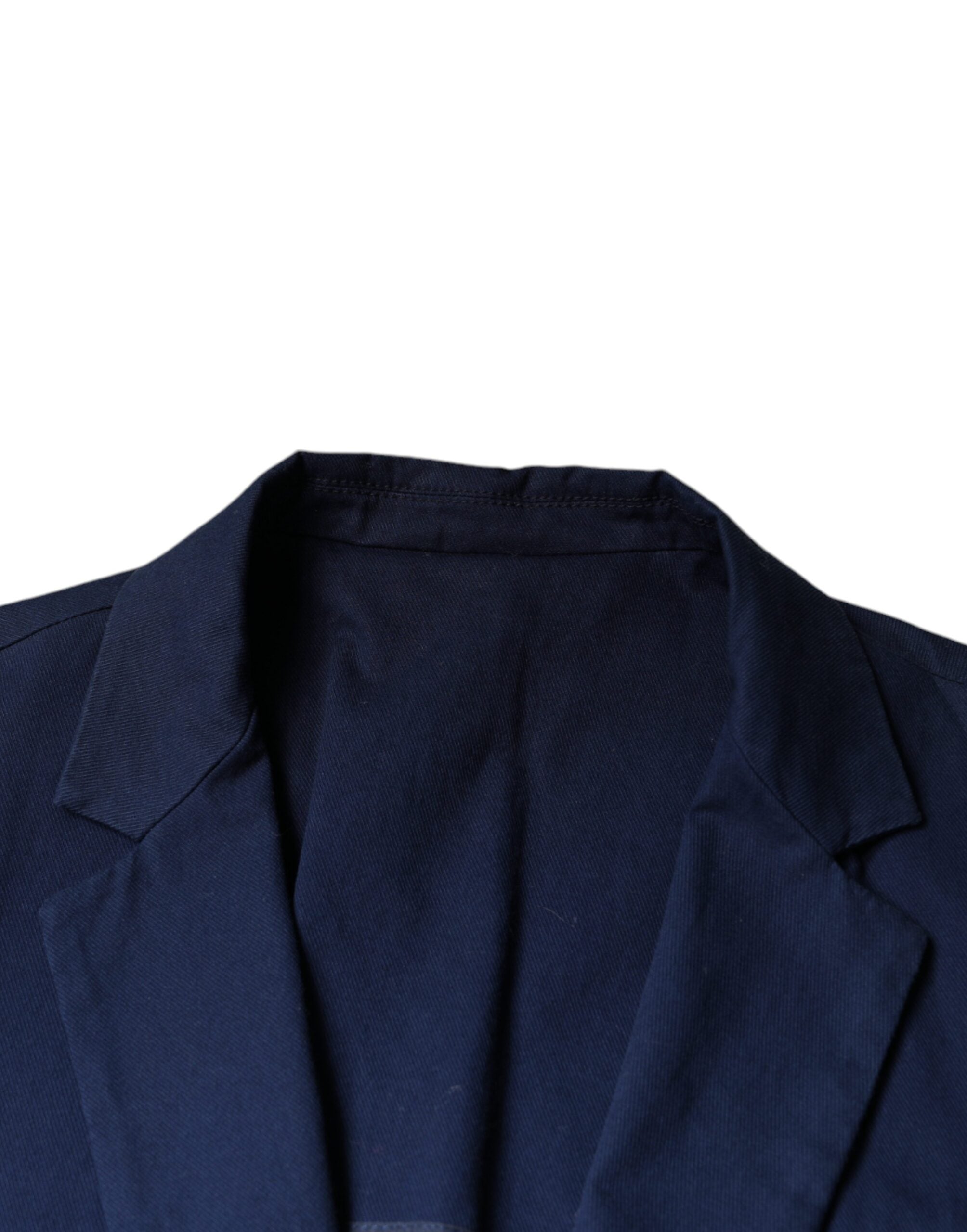 Dolce & Gabbana – Blauer Blazer mit einreihiger Kerbe