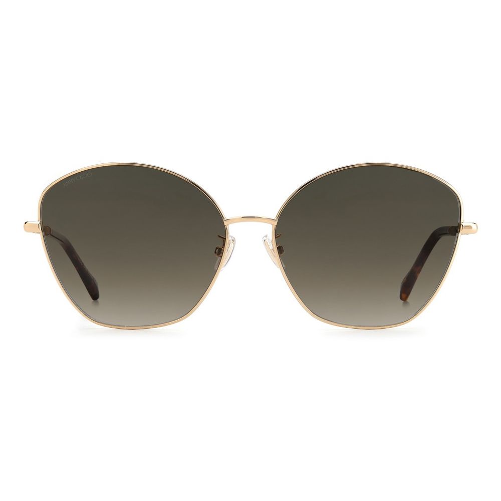 Ochelari de soare Jimmy Choo din metal auriu