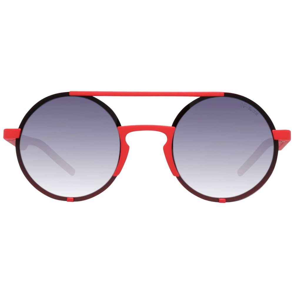 Ochelari de soare Polaroid roșii din plastic