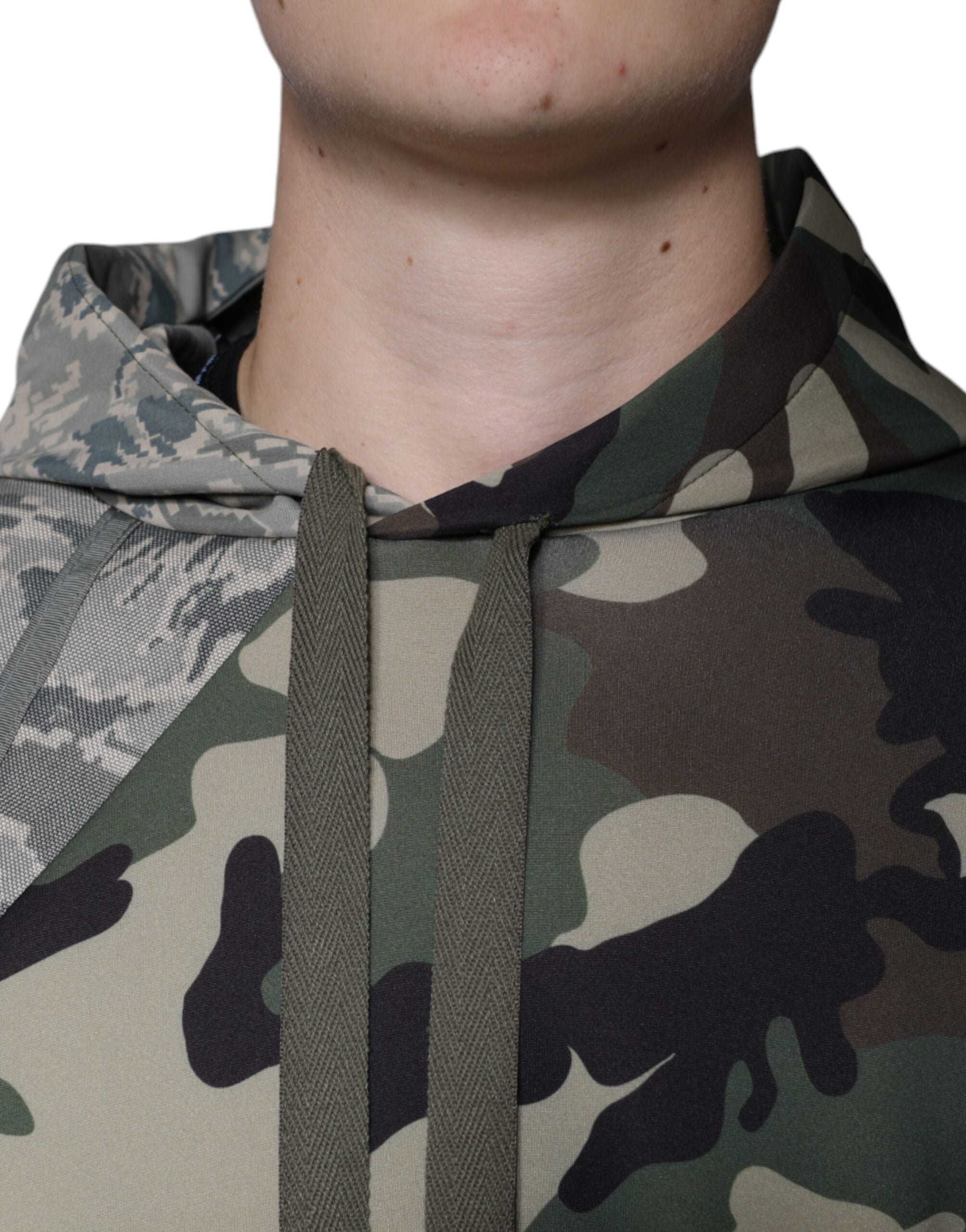 Dolce & Gabbana Hanorac cu glugă multicolor camuflaj