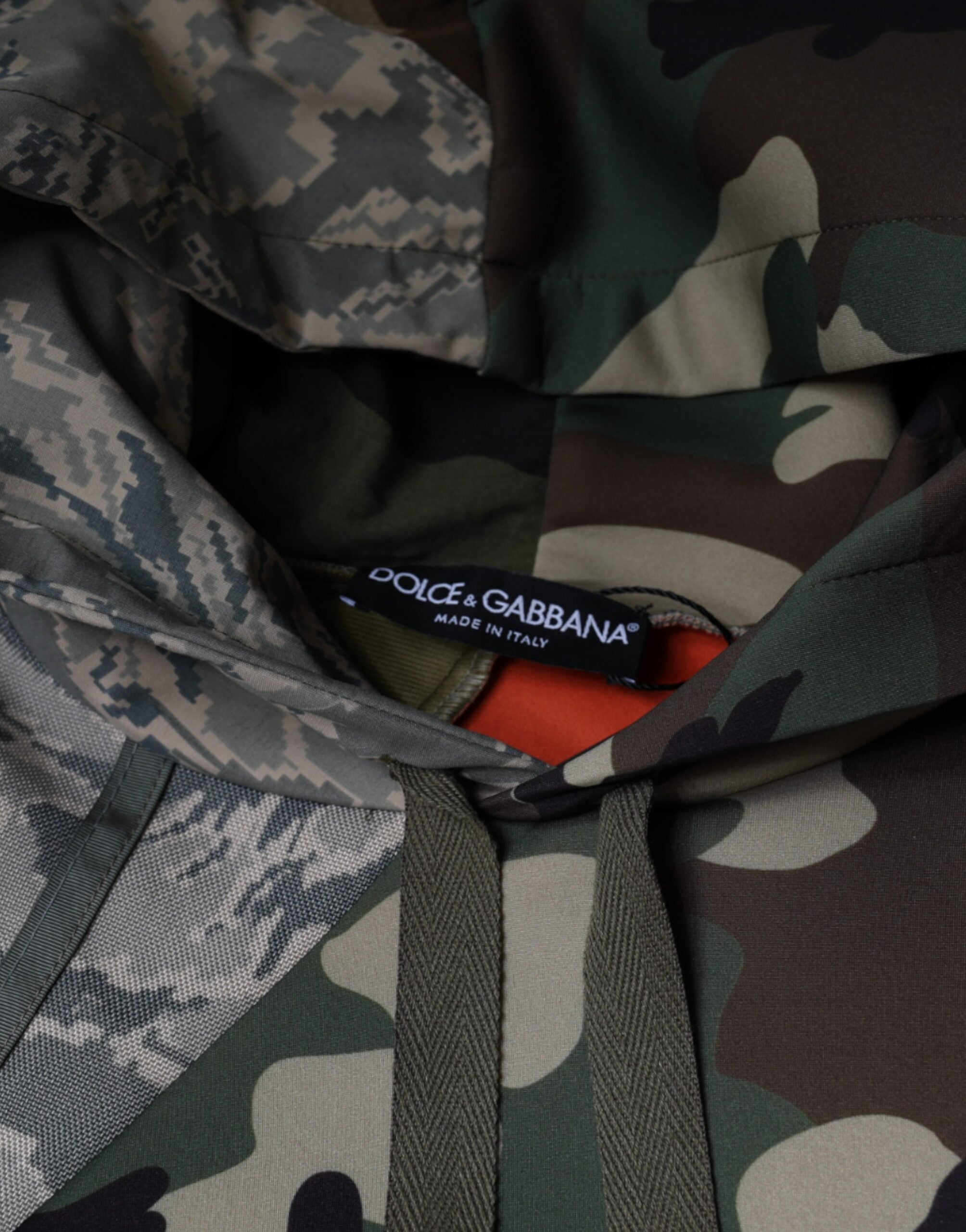 Dolce & Gabbana Hanorac cu glugă multicolor camuflaj