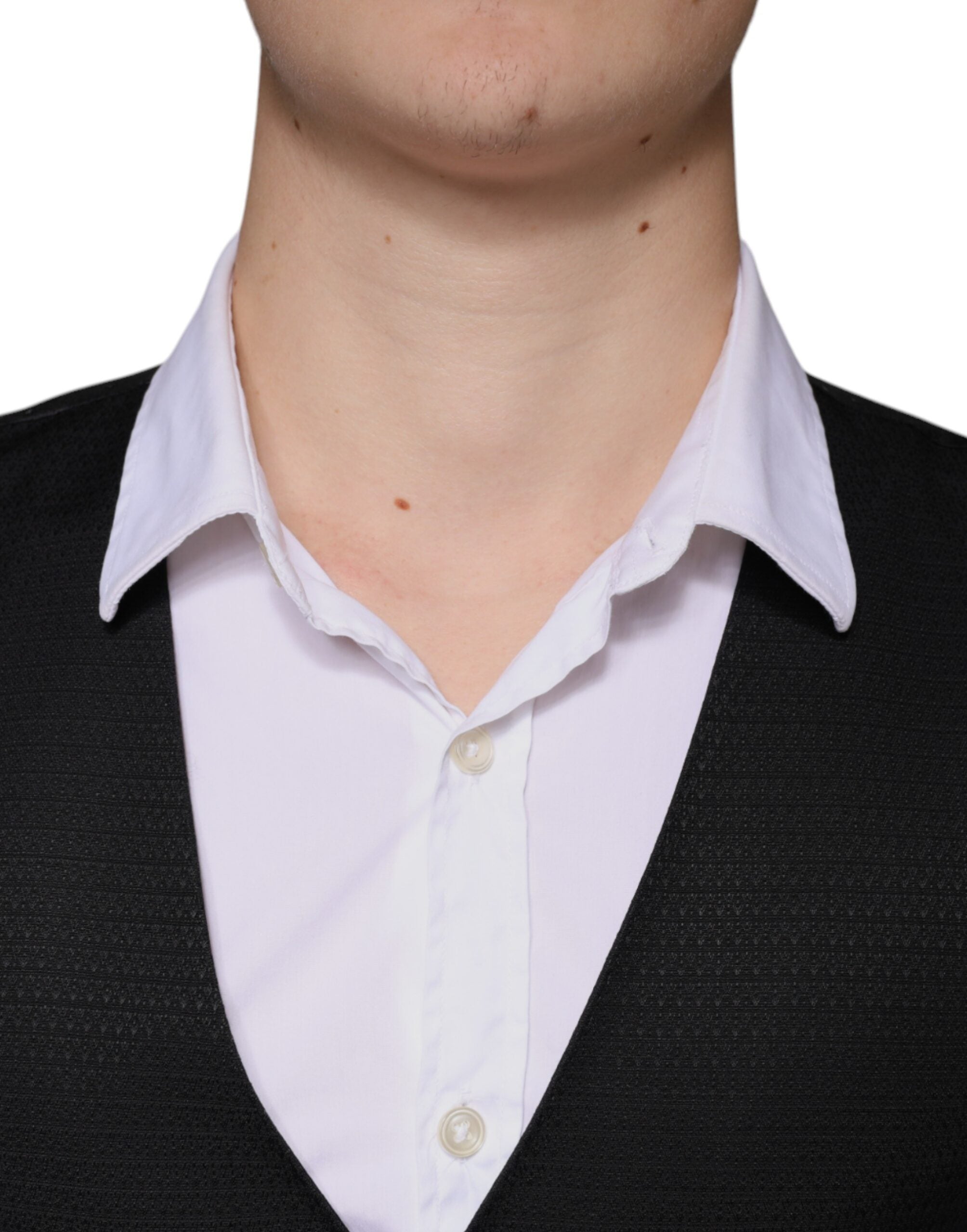 Vestă elegantă Dolce & Gabbana din lână neagră