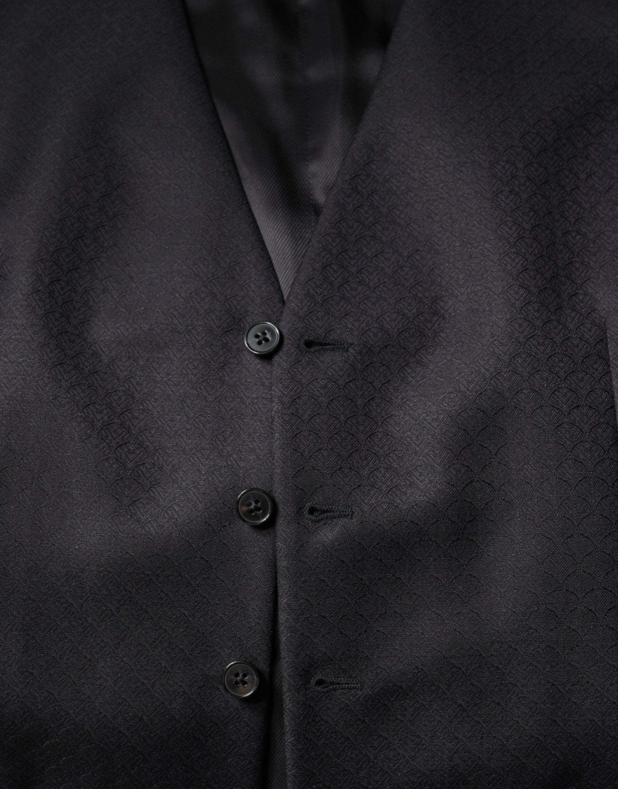 Dolce & Gabbana Schwarze Wollweste, formelle Weste