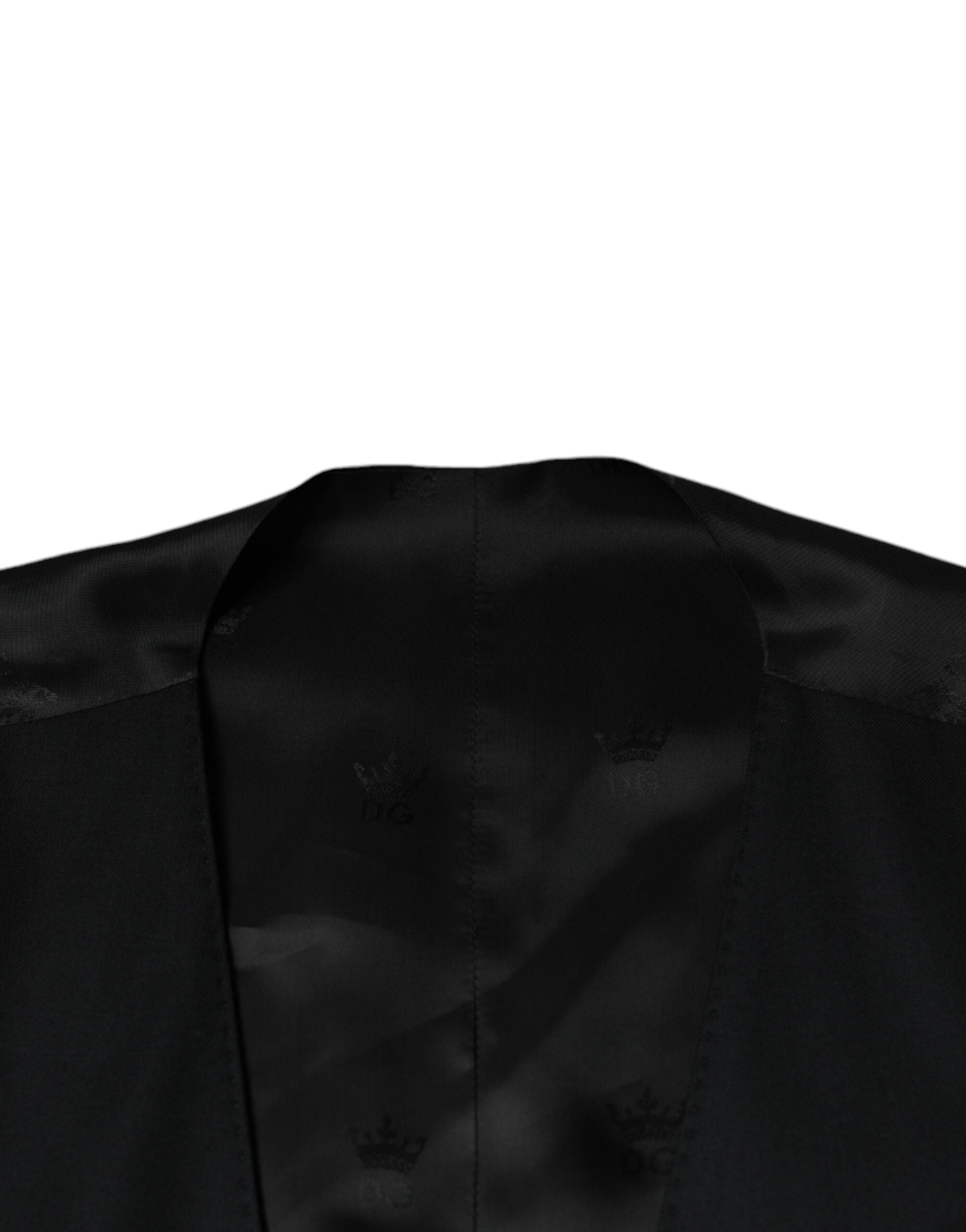 Vestă elegantă Dolce & Gabbana din lână neagră