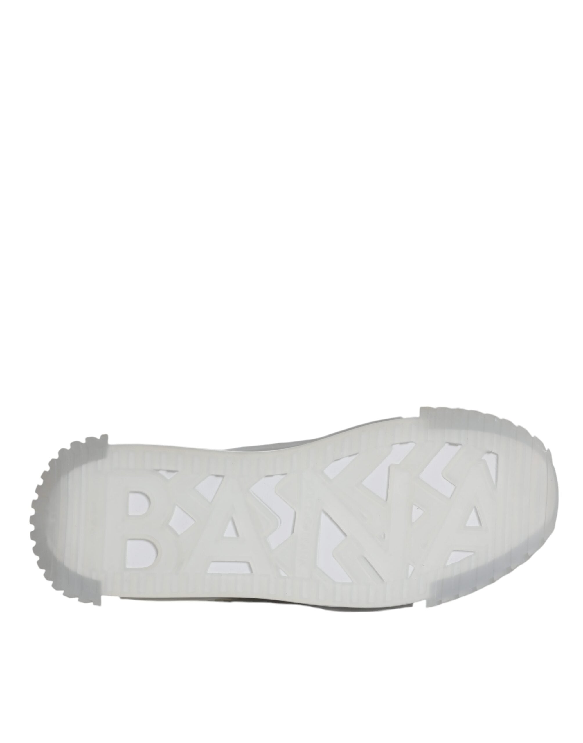 Dolce & Gabbana Weiß Silber Low Top NS1 Sneakers Schuhe