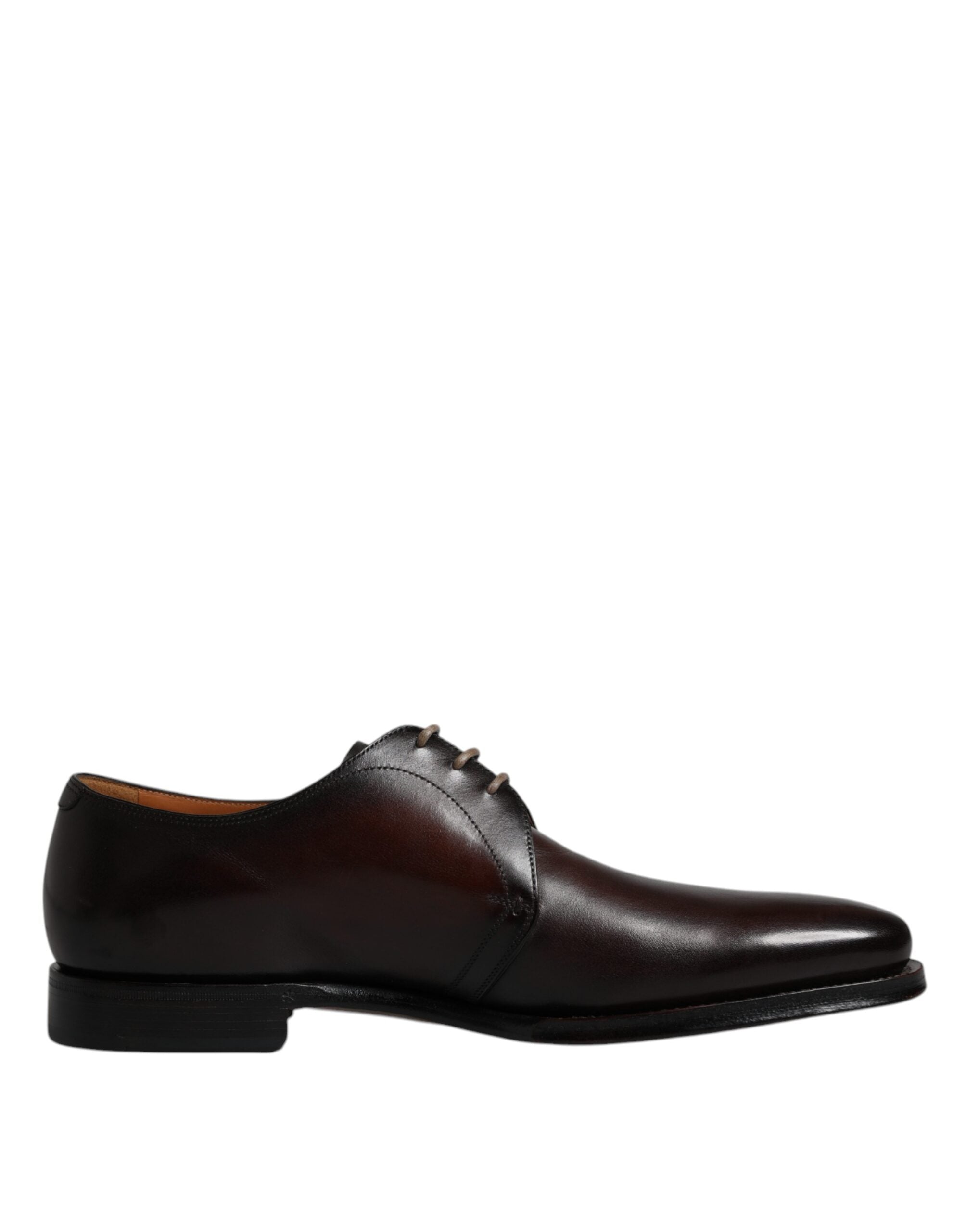 Dolce & Gabbana Pantofi Derby formali pentru bărbați, din piele neagră, cu șireturi, Dolce & Gabbana