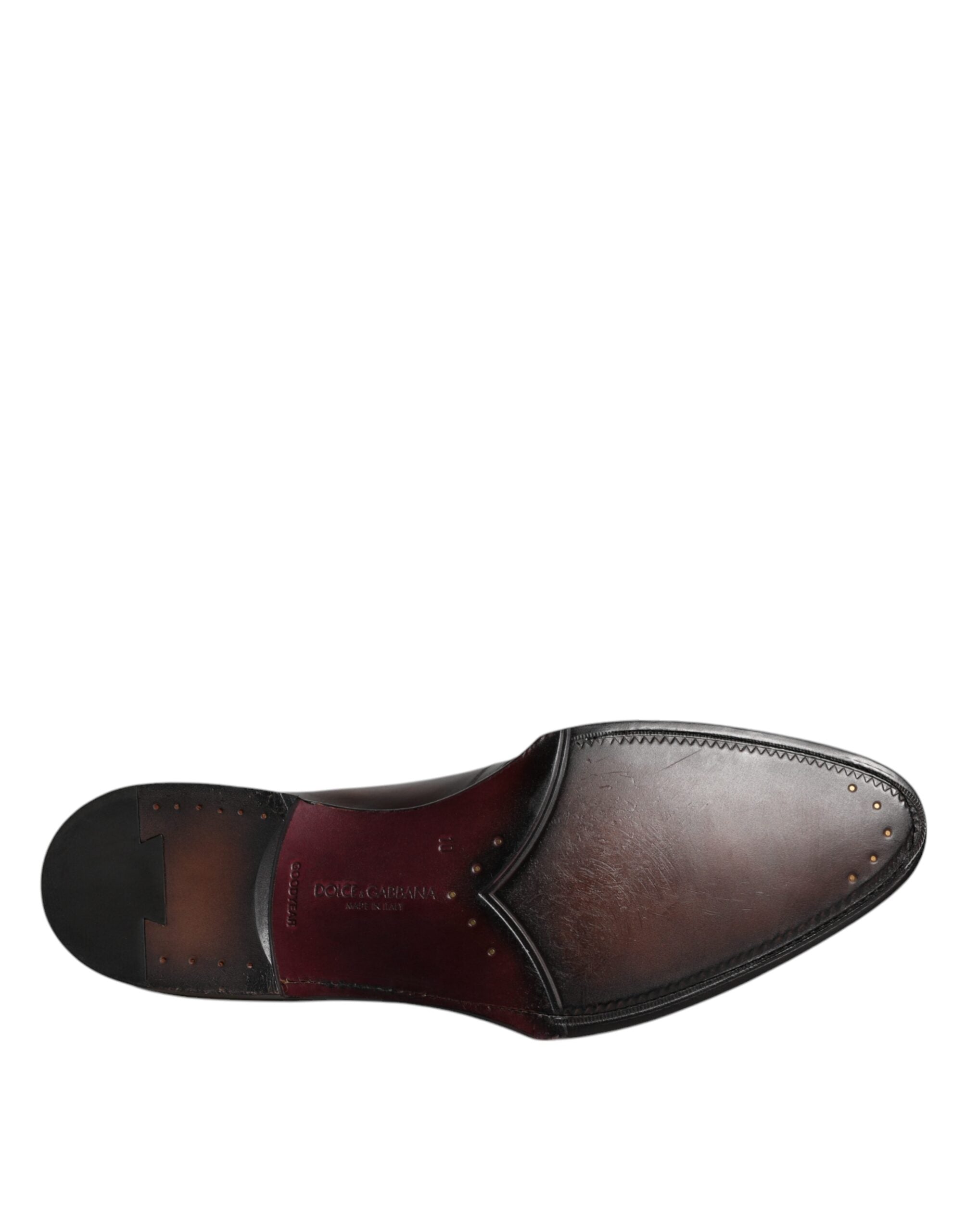 Dolce & Gabbana Pantofi Derby formali pentru bărbați, din piele neagră, cu șireturi, Dolce & Gabbana