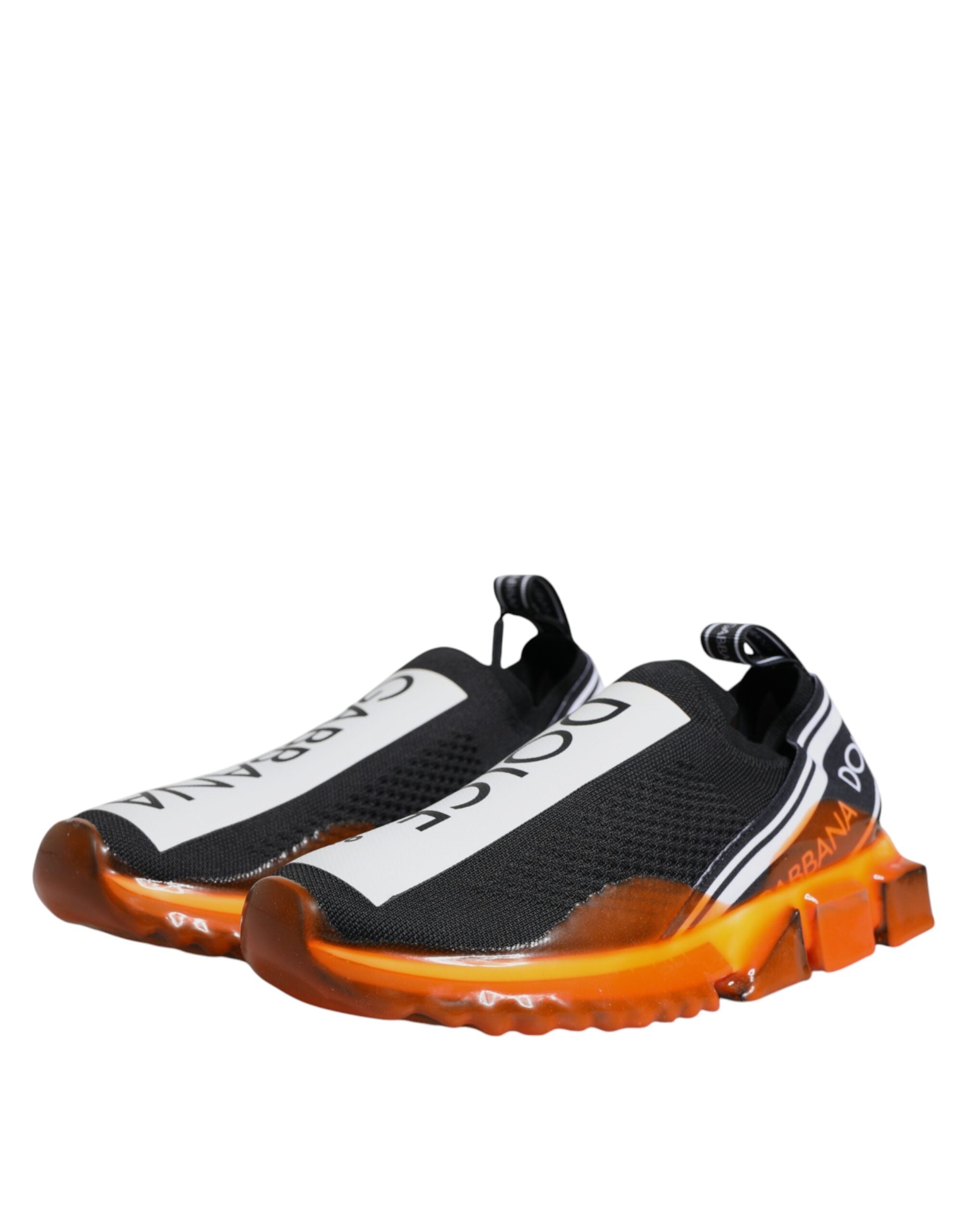 Dolce & Gabbana Sorrento Slip-On Sneakers in Schwarz und Orange