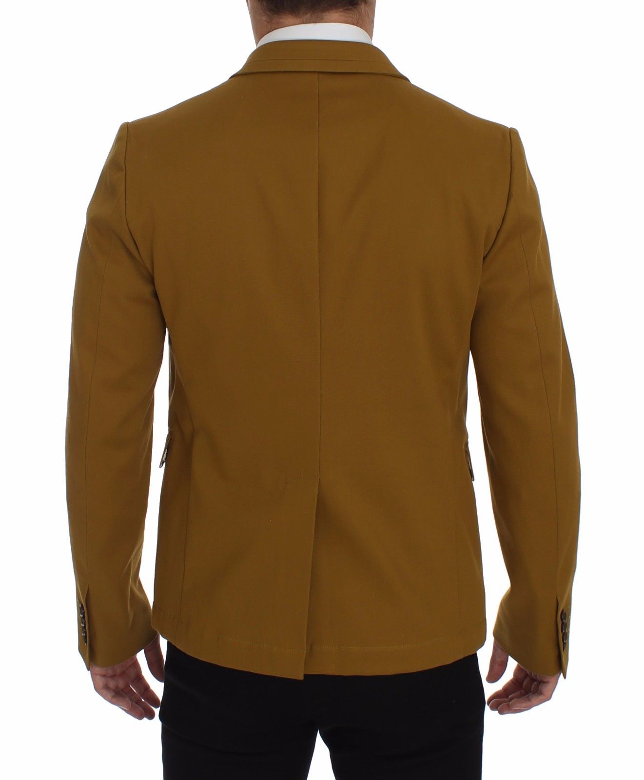 Dolce & Gabbana Eleganter, gelber Freizeitblazer aus Baumwollmischung
