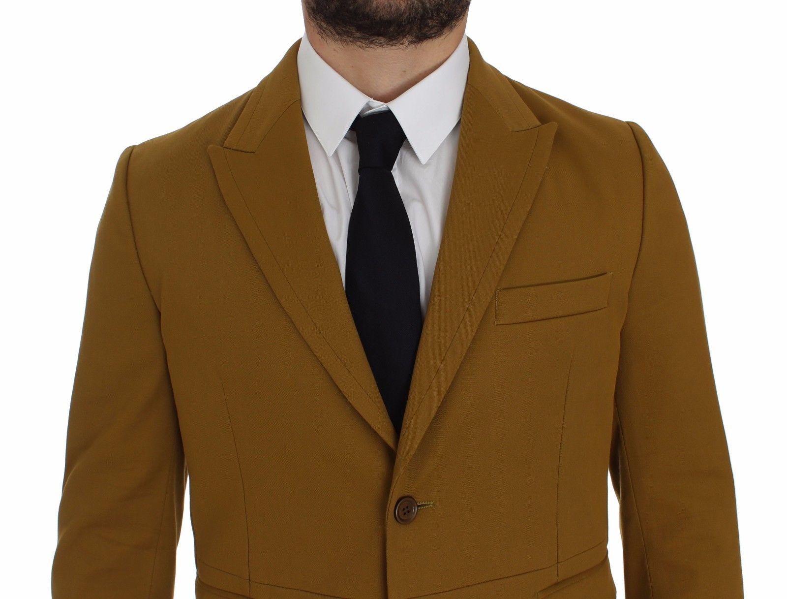 Dolce & Gabbana Eleganter, gelber Freizeitblazer aus Baumwollmischung