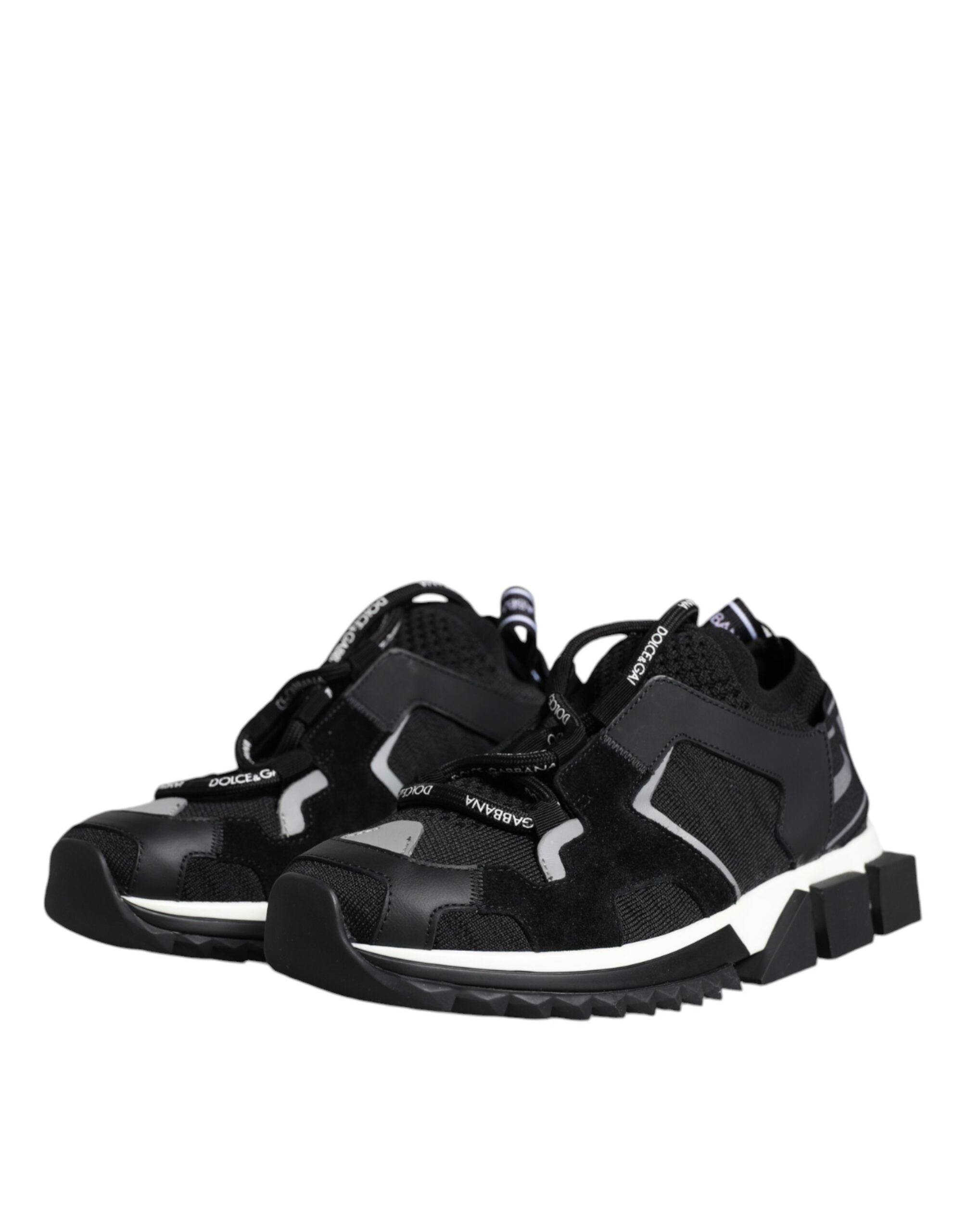 Dolce & Gabbana Sorrento Trekking-Sneakers aus schwarzem Mesh