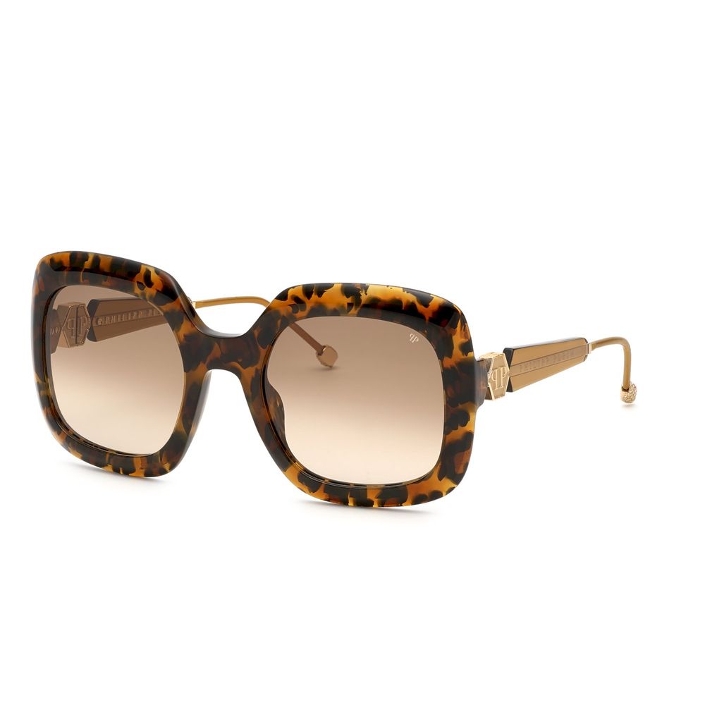 Ochelari de soare Philipp Plein din acetat maro