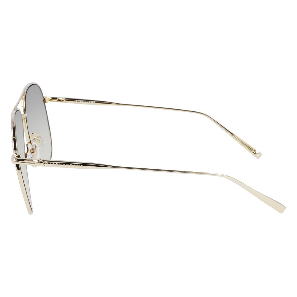 Ochelari de soare Longchamp din metal auriu
