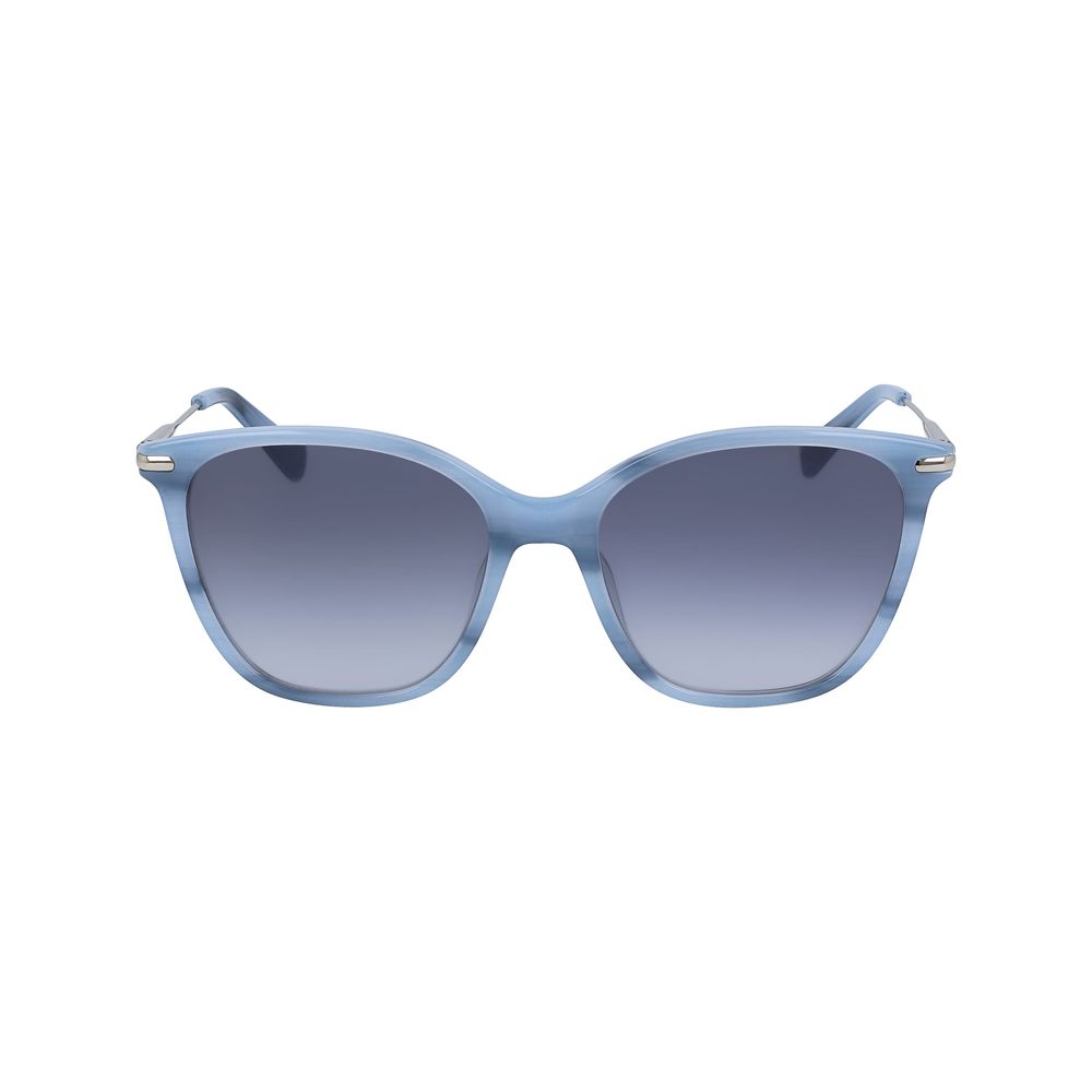 Ochelari de soare Longchamp albaștri Haircalf