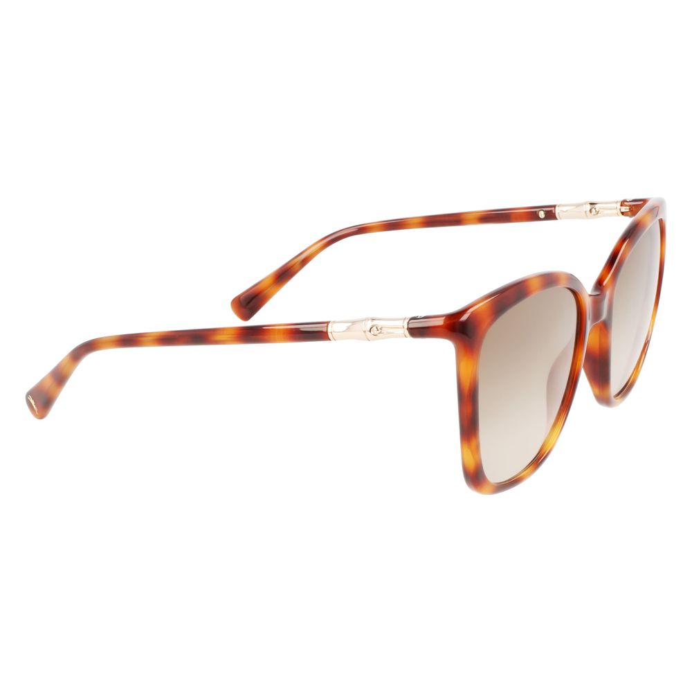 Ochelari de soare Longchamp maro injectați
