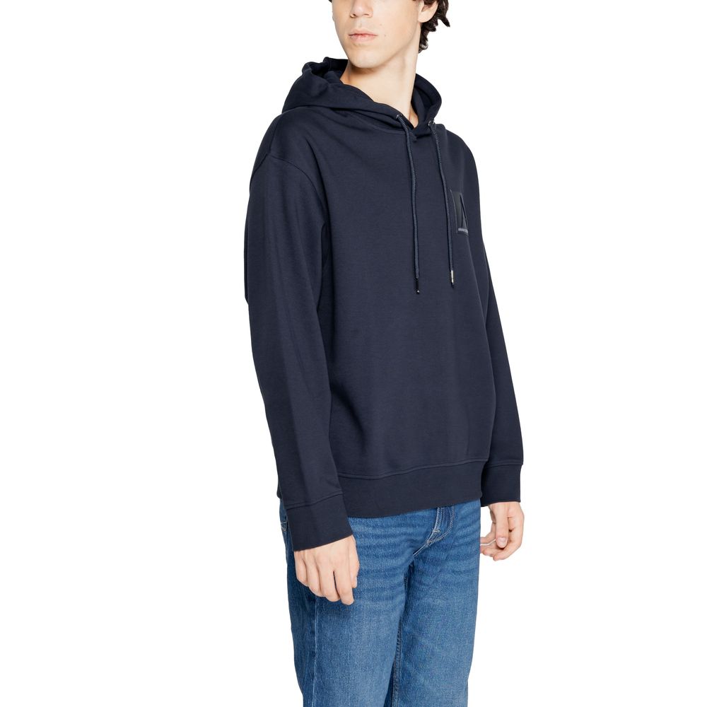 Armani Exchange – Blauer Baumwollpullover