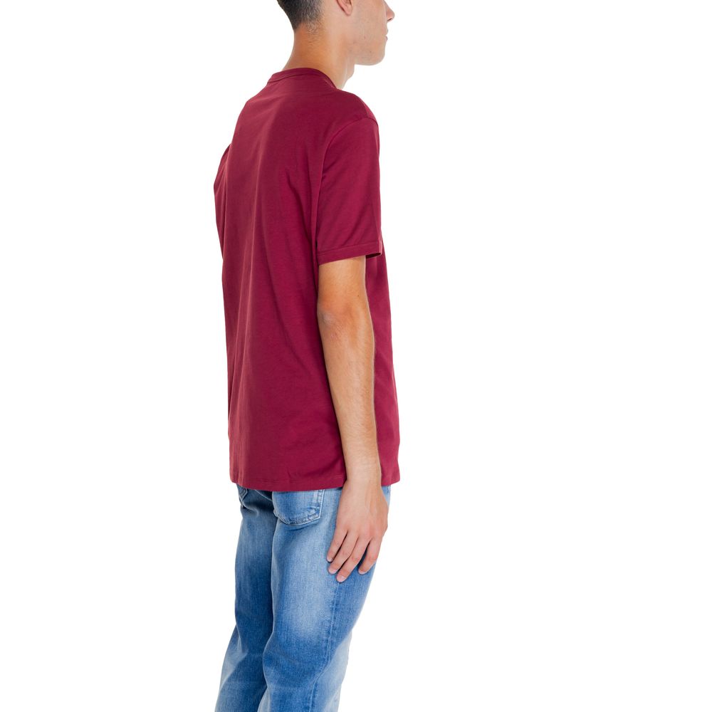 Tricou Armani Exchange din bumbac Bordeaux