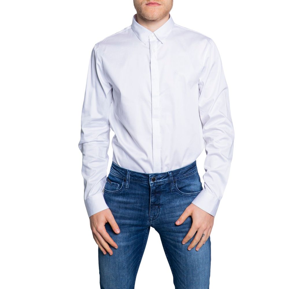 Weißes Baumwollhemd von Armani Exchange