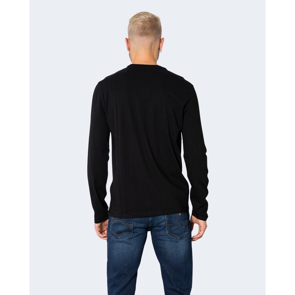 Cămașă neagră din bumbac Armani Exchange