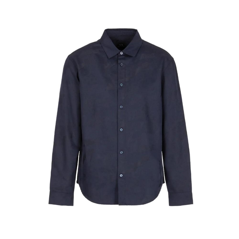 Blaues Baumwollhemd von Armani Exchange