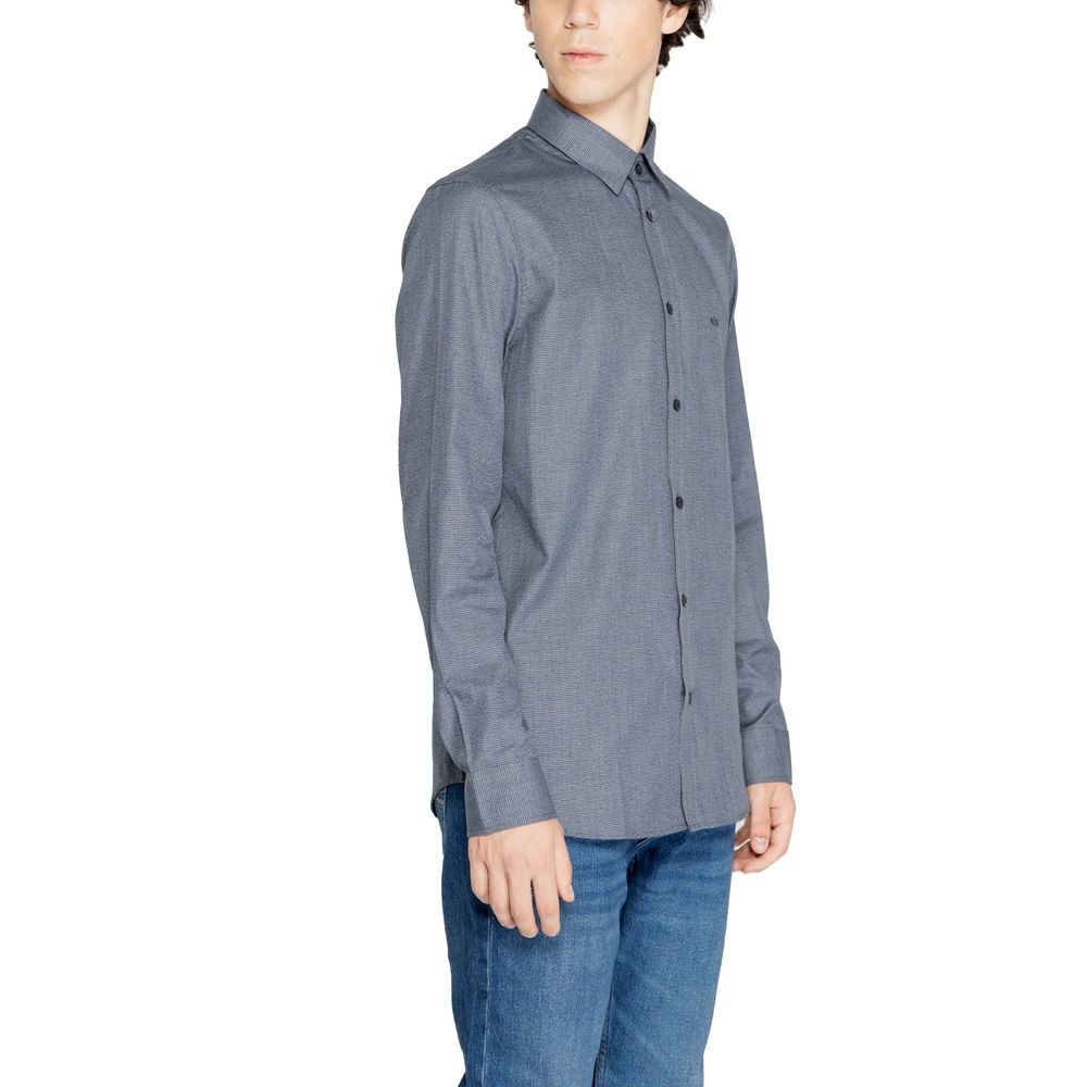 Blaues Baumwollhemd von Armani Exchange