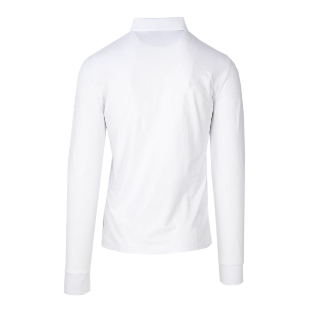 Armani Exchange – Langarmshirt aus weißer Baumwolle